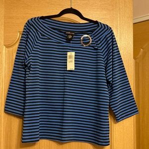 Style & Co. women tops. Size XLarge. Black/Marine.